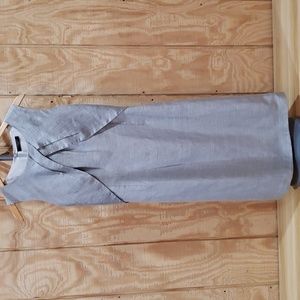 Vassa & Co. Trend Designer Gray Sleeveless Shift Dress Size S